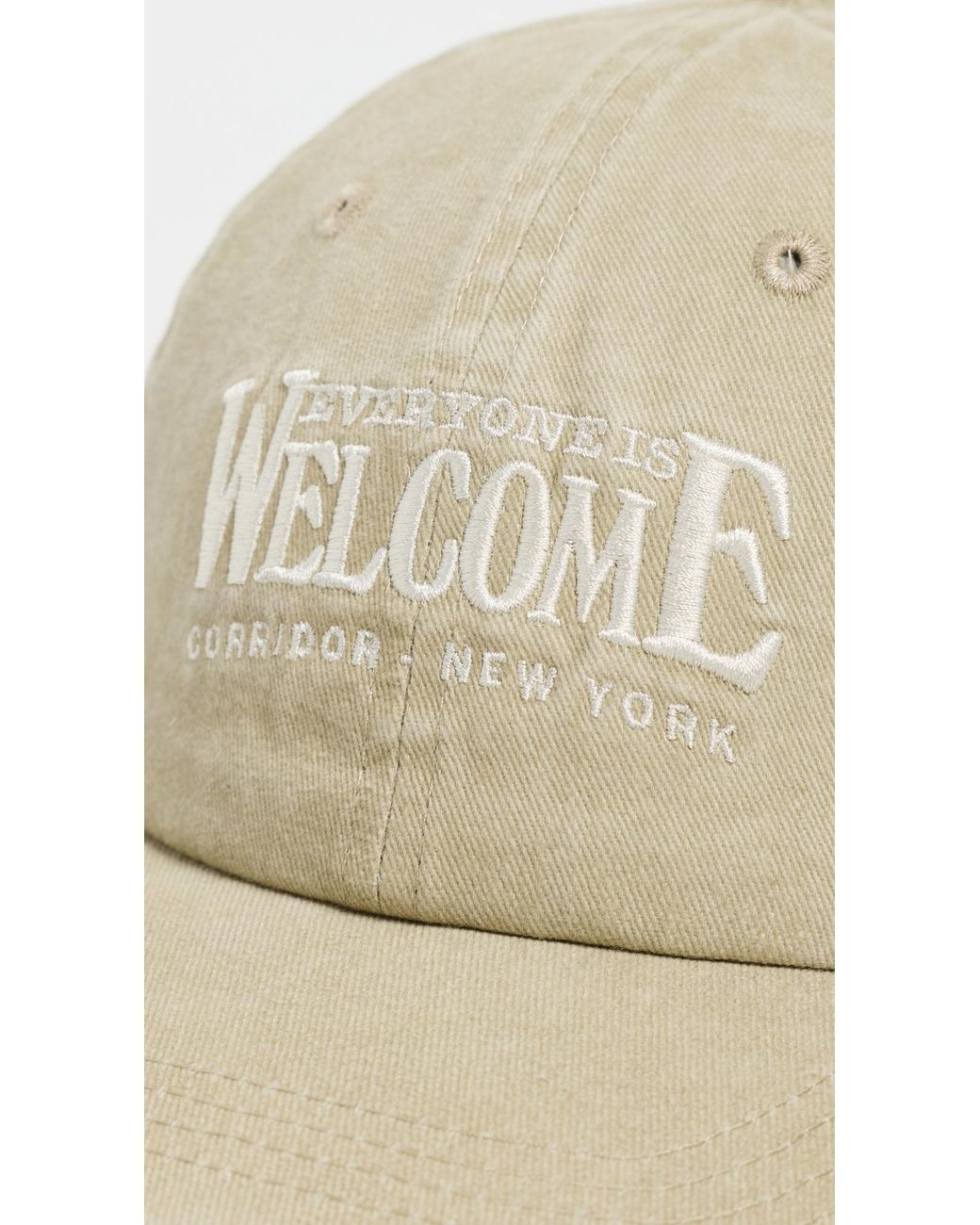 Corridor NYC White Welcome Cap for men