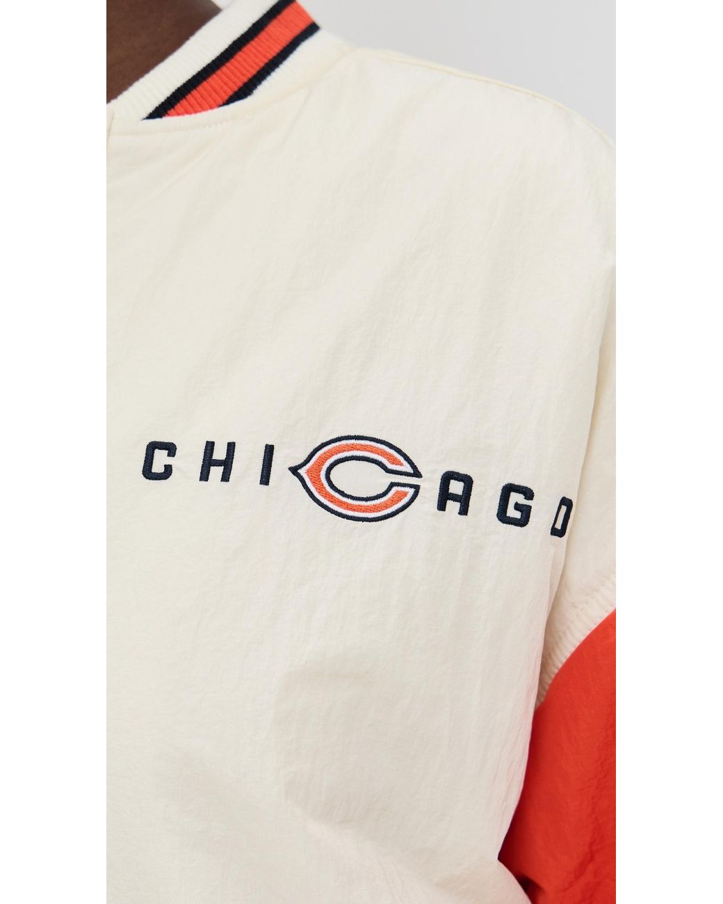 Terez Red Bears Colorblock Bomber Jacket
