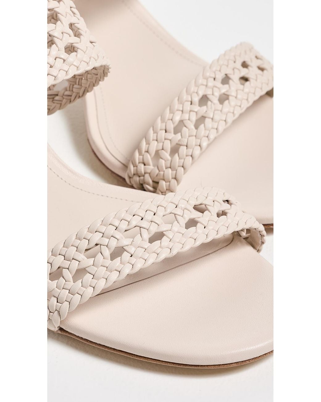 Larroude Multicolor Dew Drop Macrame Sandals