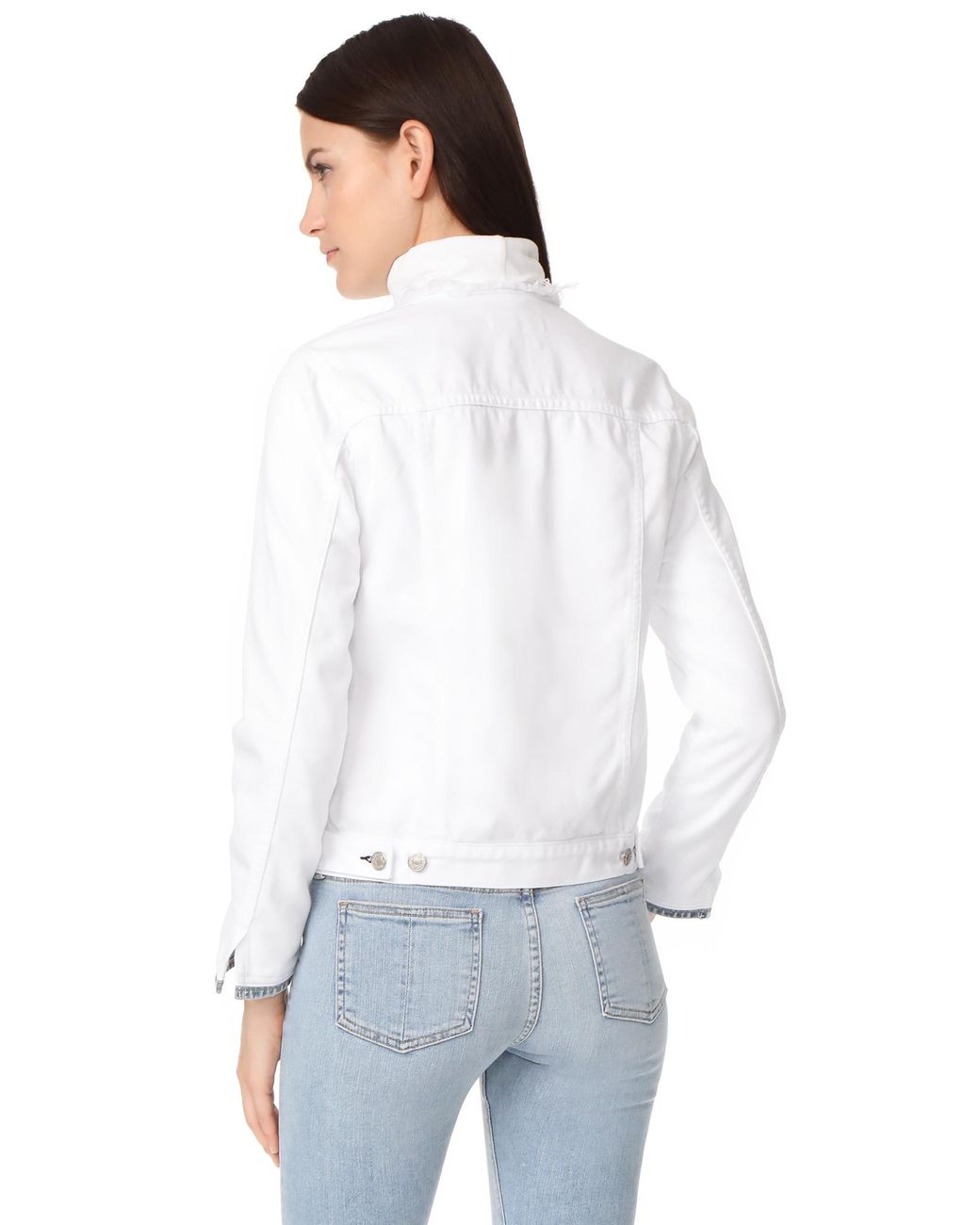 rag and bone white denim jacket