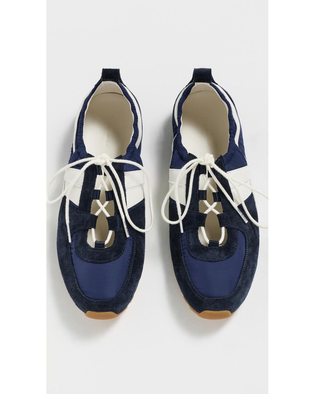 Tory Burch Blue Hank Ballet Sneaker