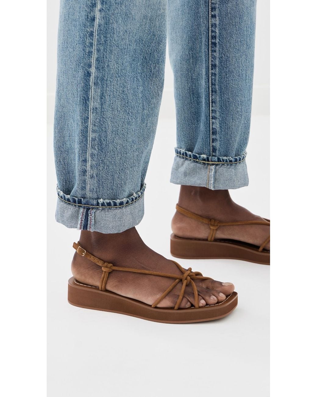 Loeffler Randall Brown Nomi Elevated Sandals