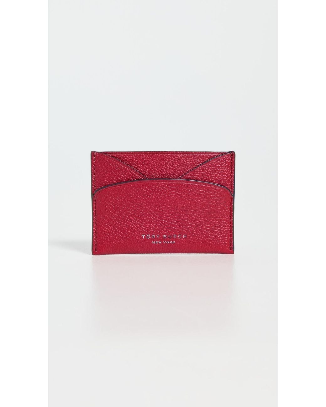 Tory Burch Red Romy Flat Card Case