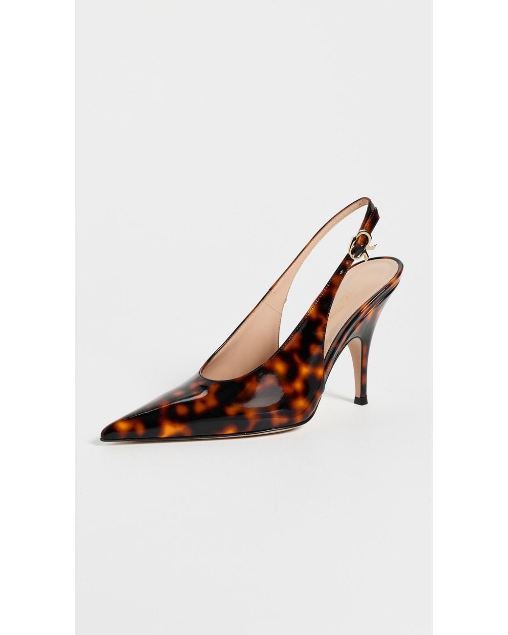 Gianvito Rossi Brown Sofia Nuit Sling Heels