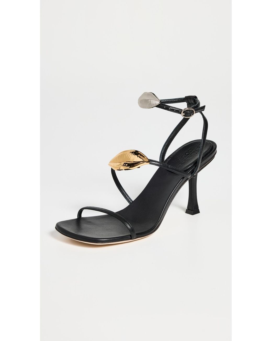A.W.A.K.E. MODE A. W.a. K.e. Mode Beta Kiss Sandal Heels in Black Lyst
