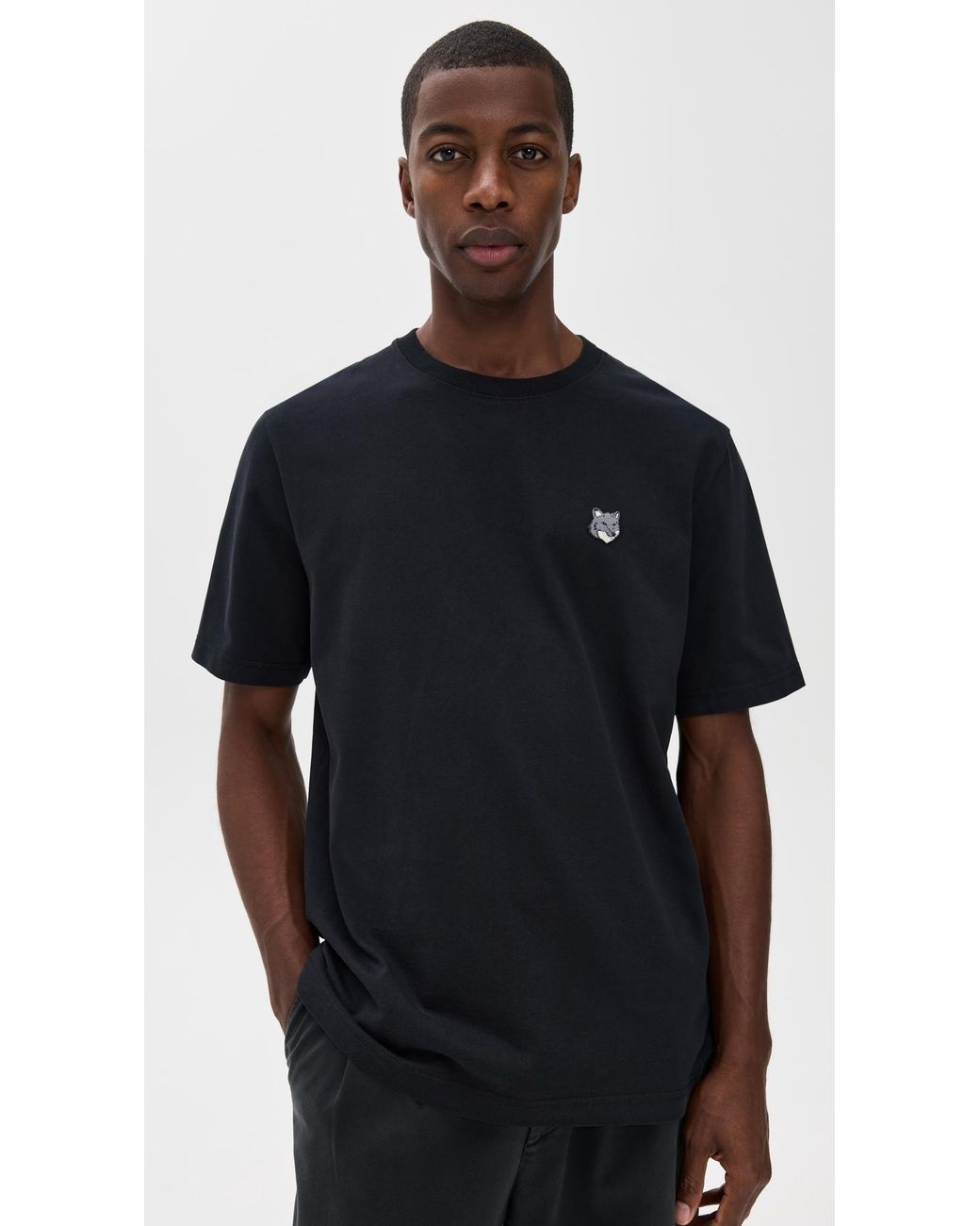Maison Kitsuné Black Fox Head Patch Comfort Tee for men