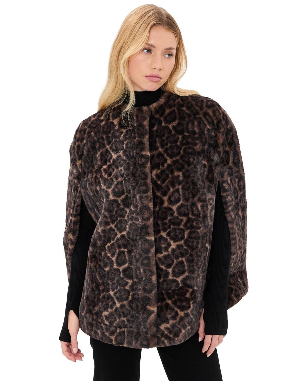 Apparis Black Sloane Leopard Cape