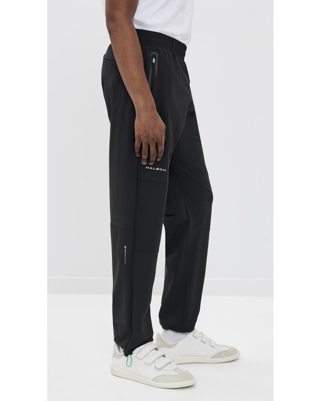 Malbon Black Performance Traverse Pants for men