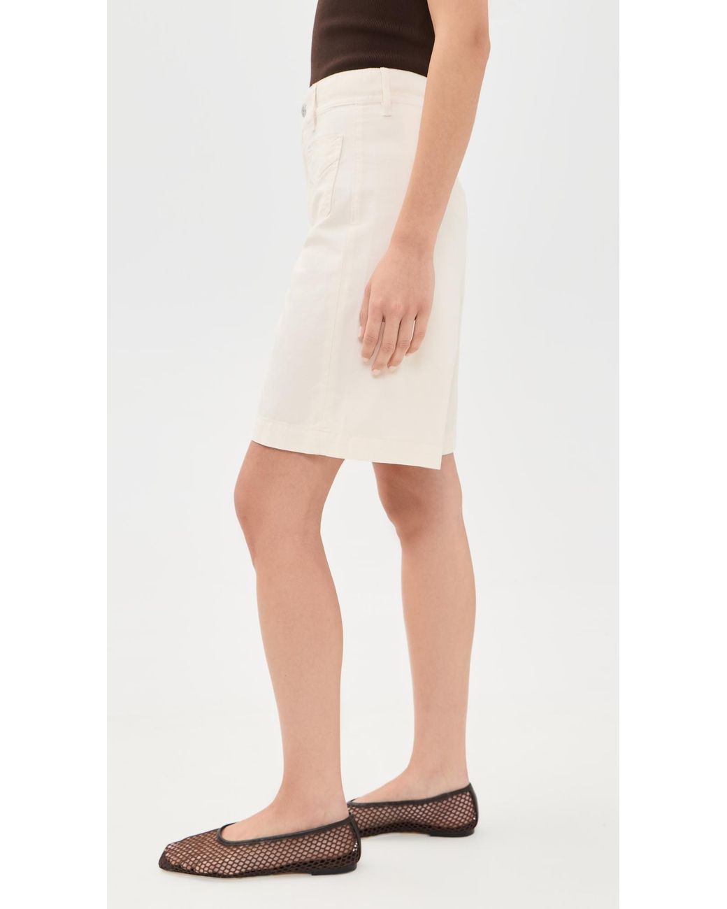 Veronica Beard Natural Carter Shorts