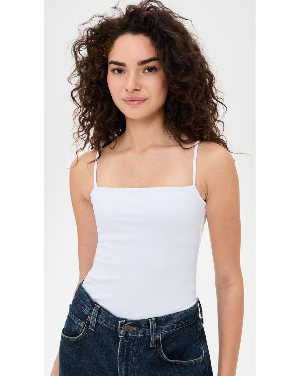 Monaco String Susana Monaco Carryover Straight String Top in White | Lyst