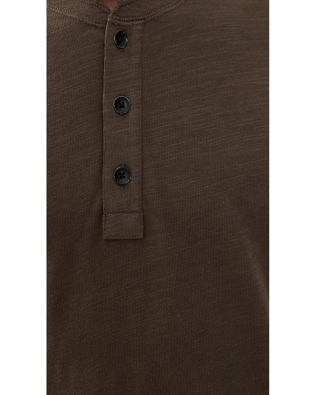 Rag & Bone Brown Classic Flame Henely for men