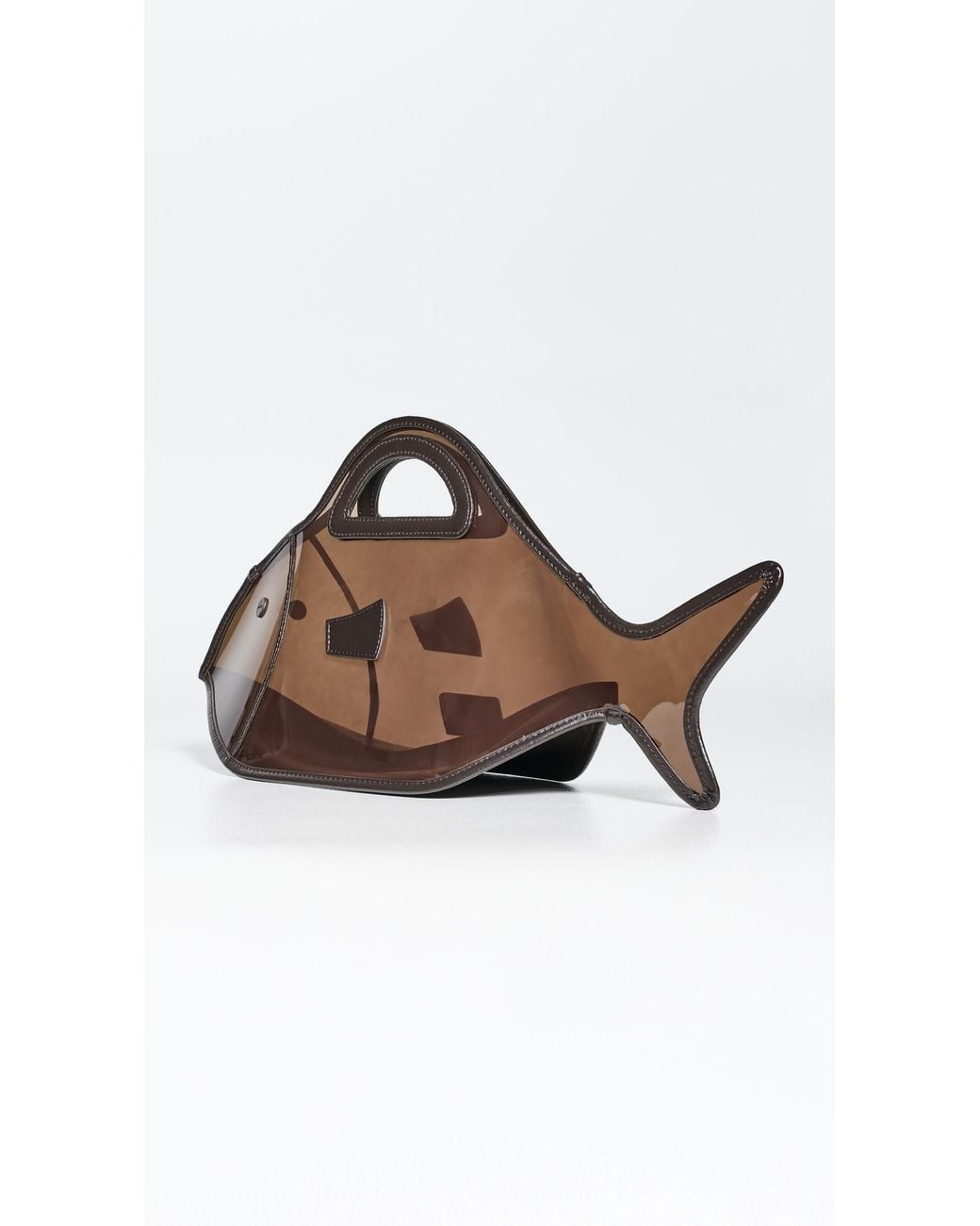 Staud Brown Cleo Fish Tote