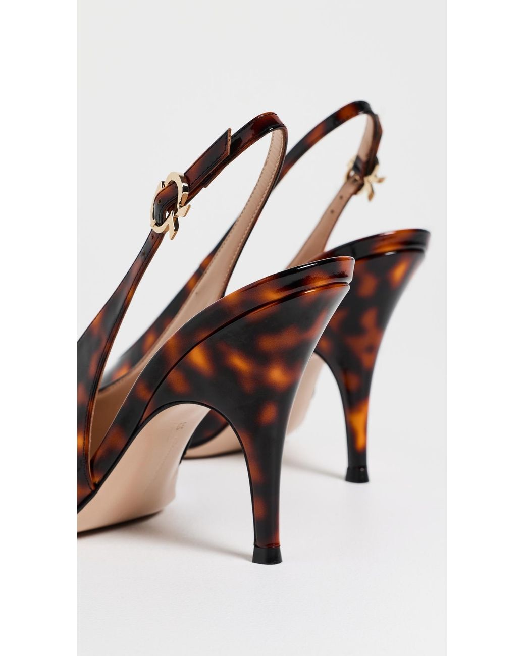 Gianvito Rossi Brown Sofia Nuit Sling Heels
