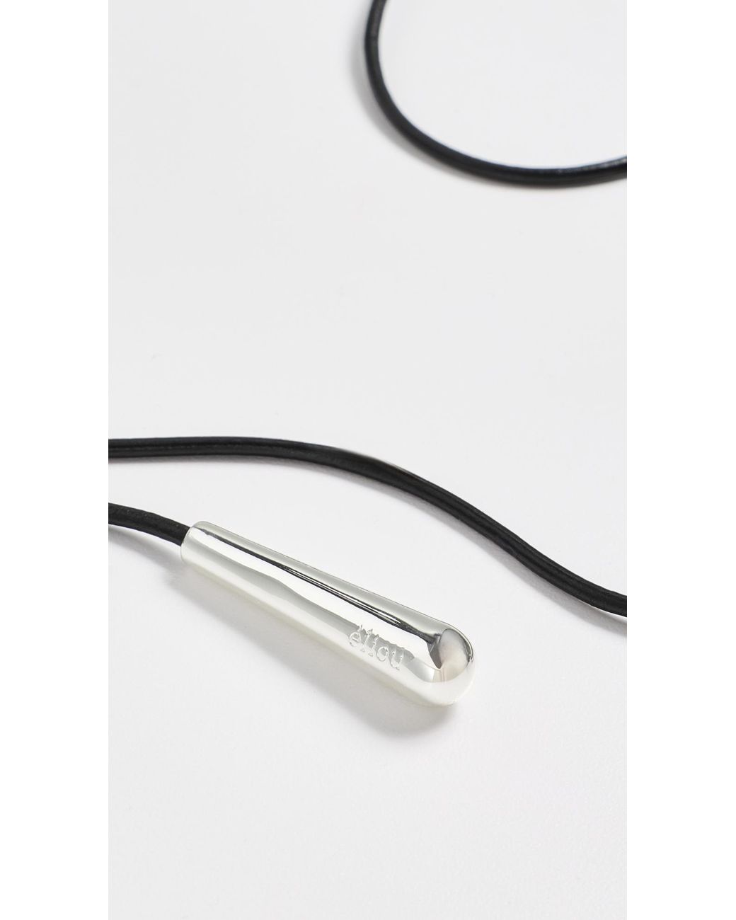 Eliou Black Mini Martelo Wrap Necklace