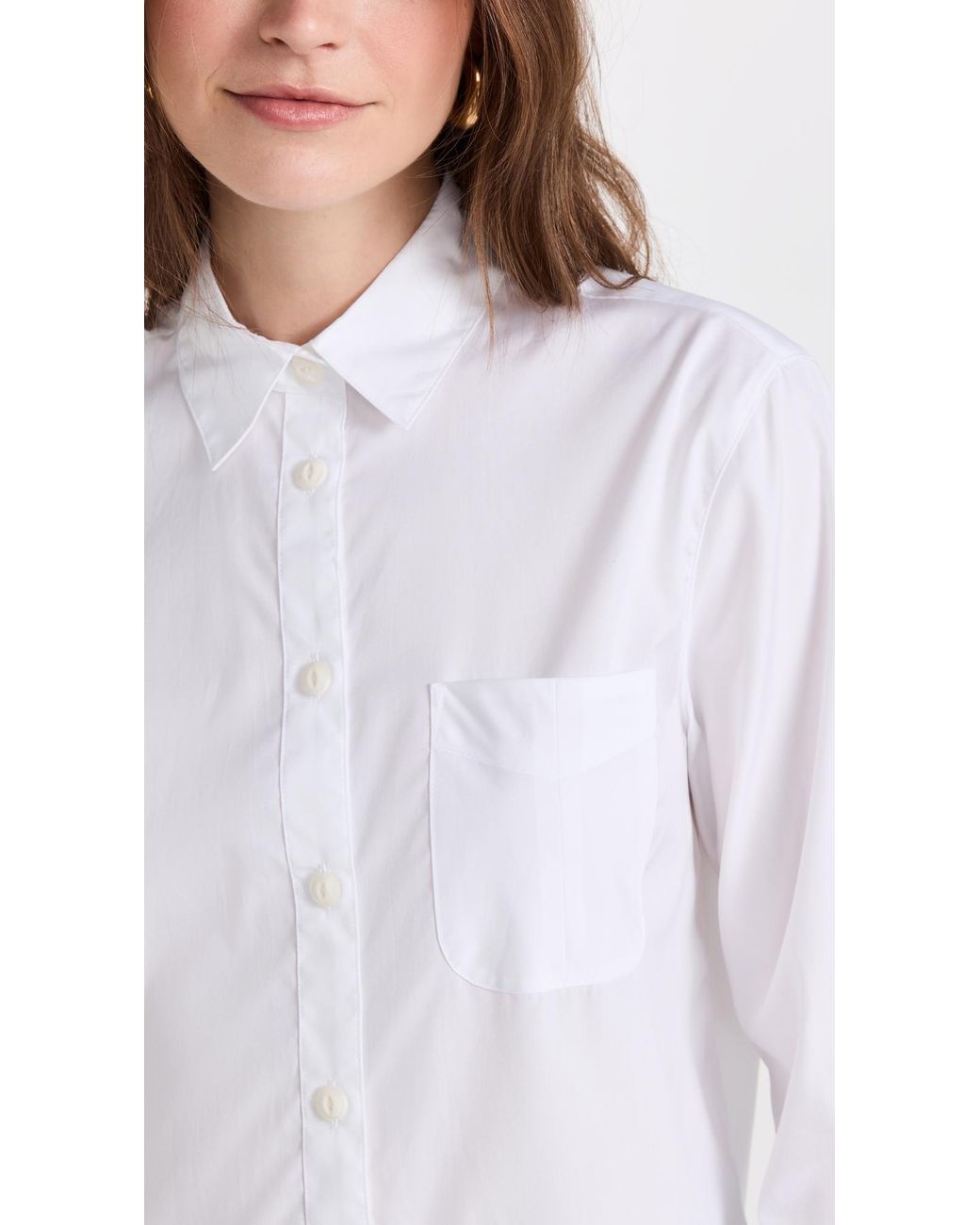 Rag & Bone White Icon Maxine Button Down Shirt