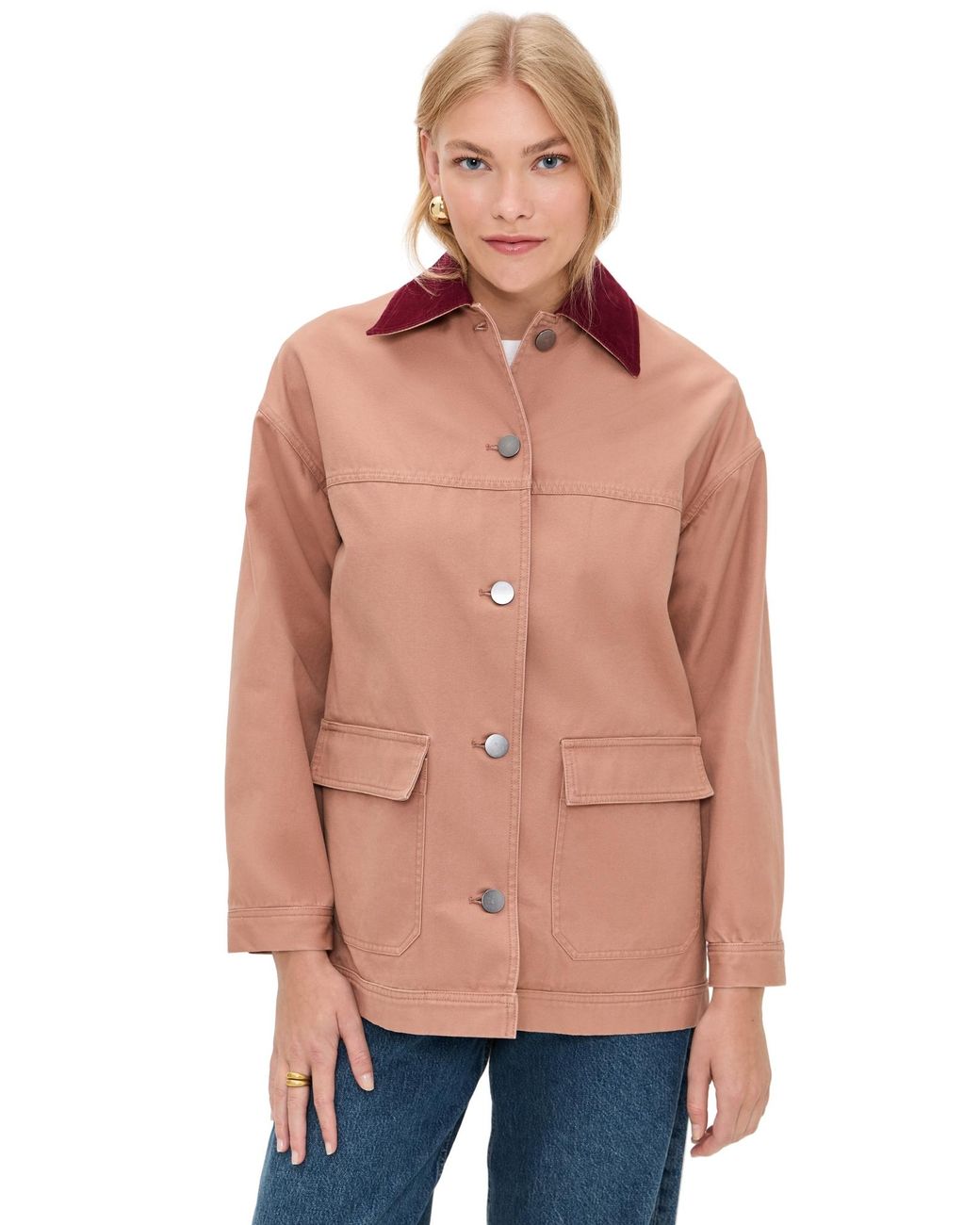 Le Bos Multicolor Dree Mid- Length Oversized Barn Jacket