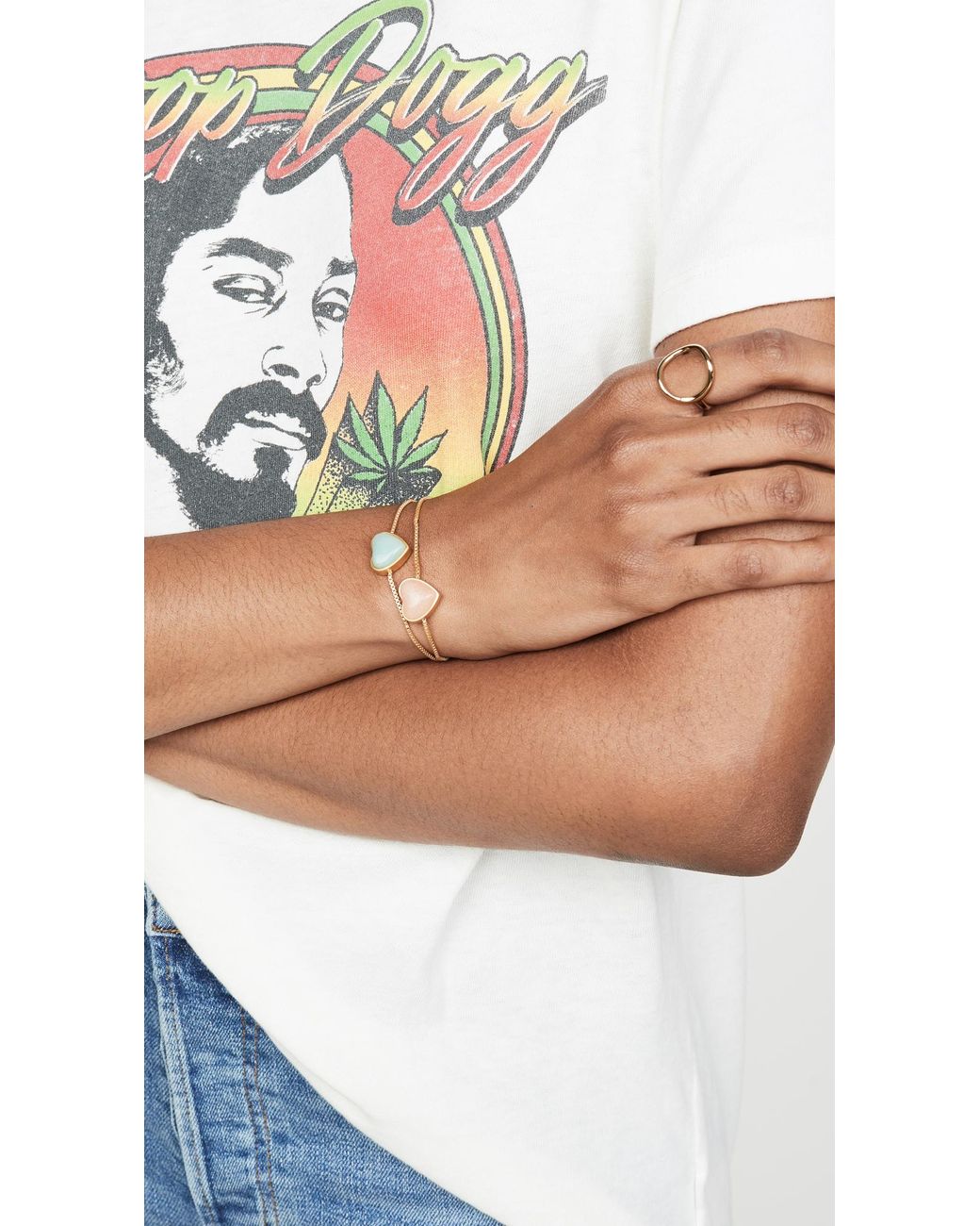 Madewell Stone Heart Friendship Bracelets Lyst Canada