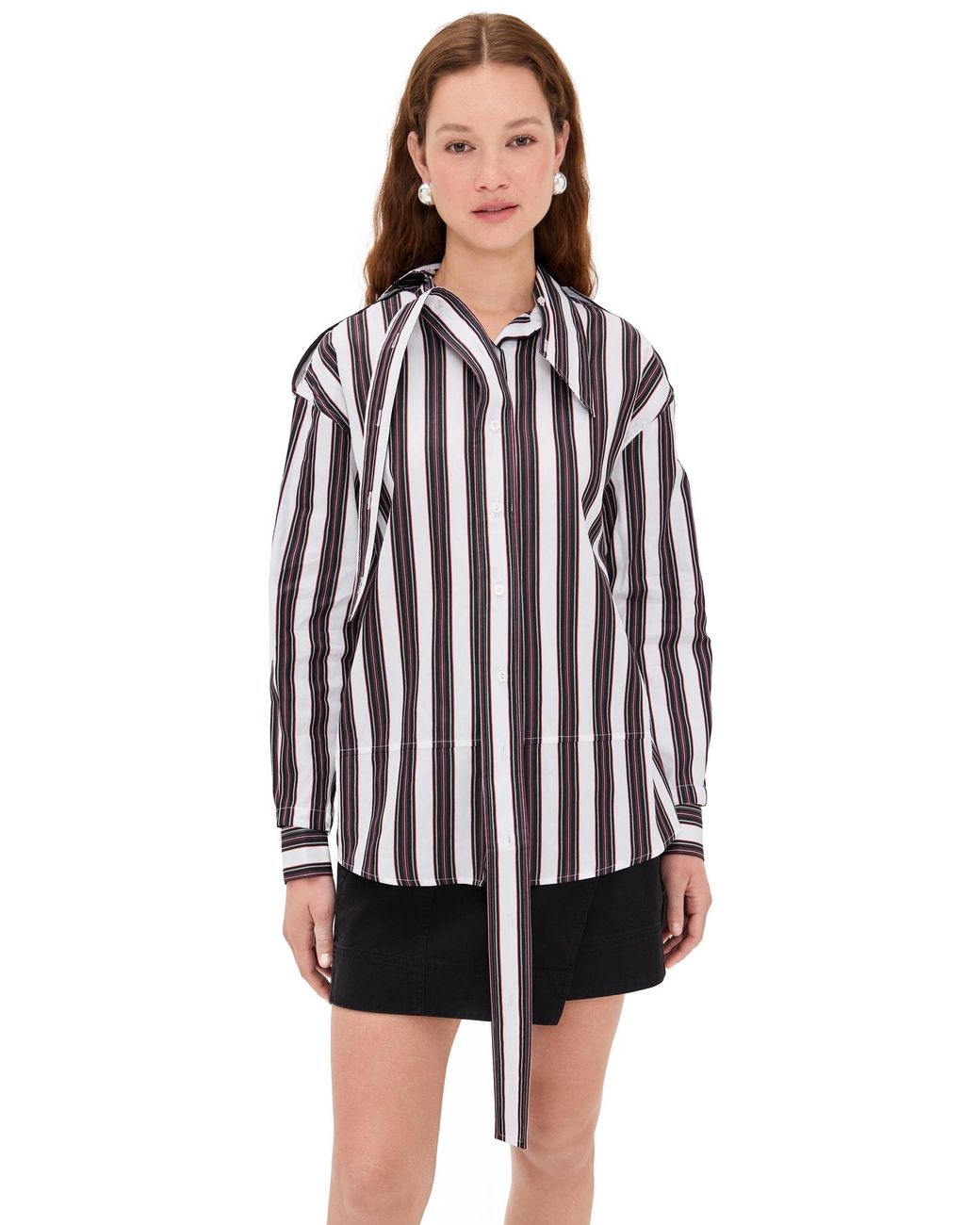 MERYLL ROGGE Deconstructed Shirt in Black | Lyst