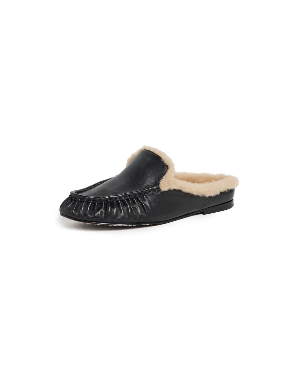 Vince Black Tevin Shearling Mules