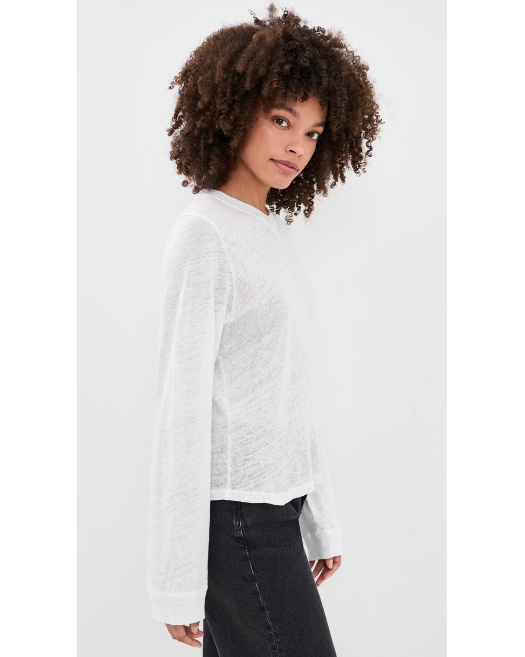 IRO White Selhy Linen Tee