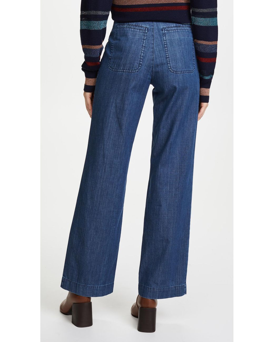 A.P.C. Denim Seaside Trouser Jeans in Blue | Lyst