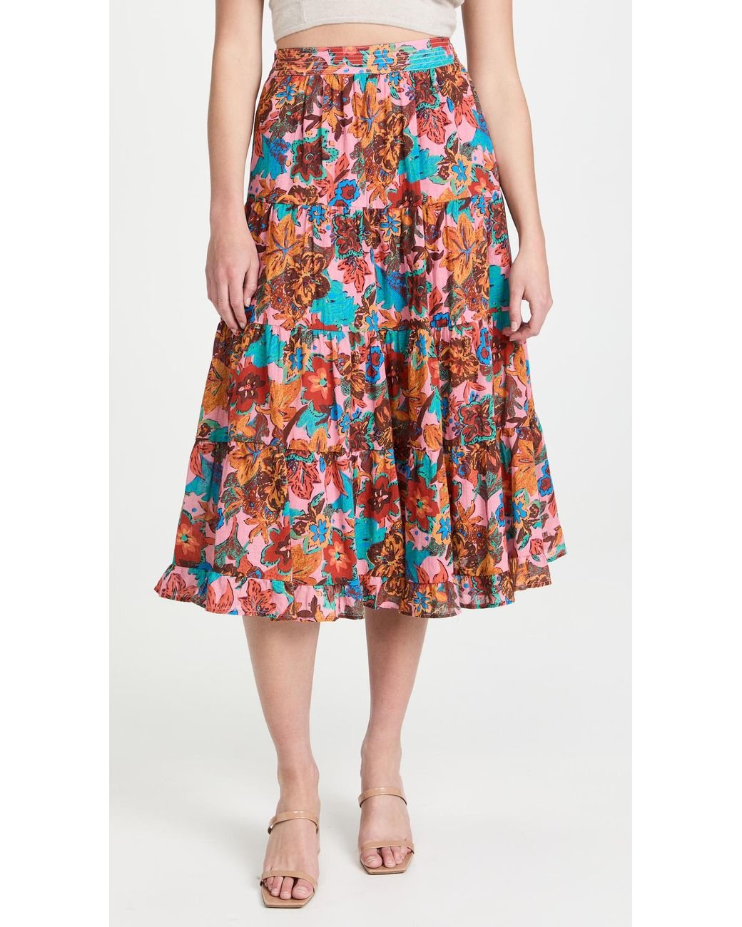 Love The Label Luella Tiered Skirt | Lyst
