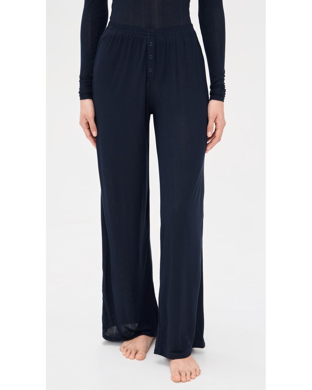 NEGATIVE Blue Whipped Track Pants