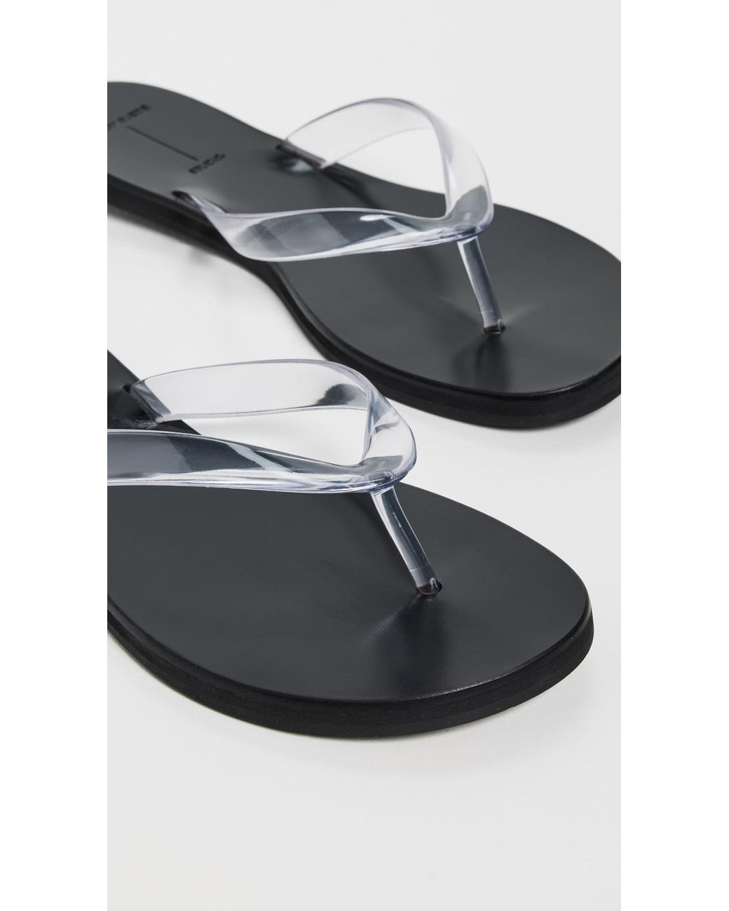 Black Suede Studio Black Jelly Sandals