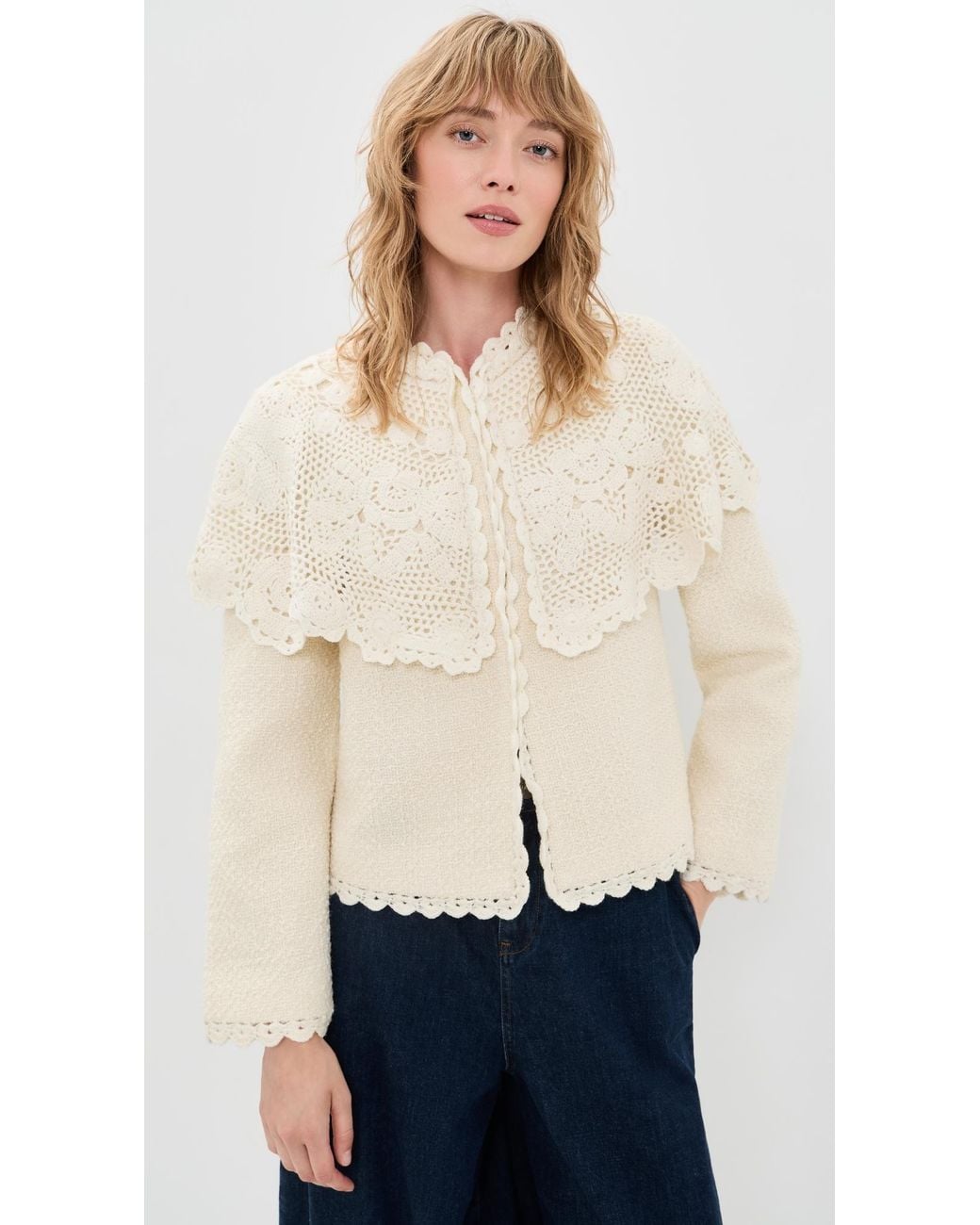 Sea Natural Wright Knit Cape Jacket