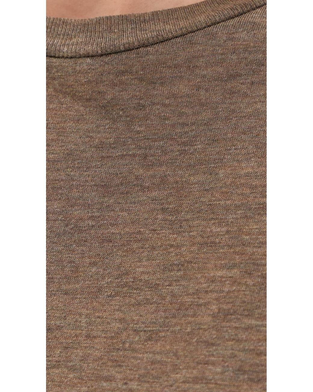 Agolde Brown Long Line Adine Tee