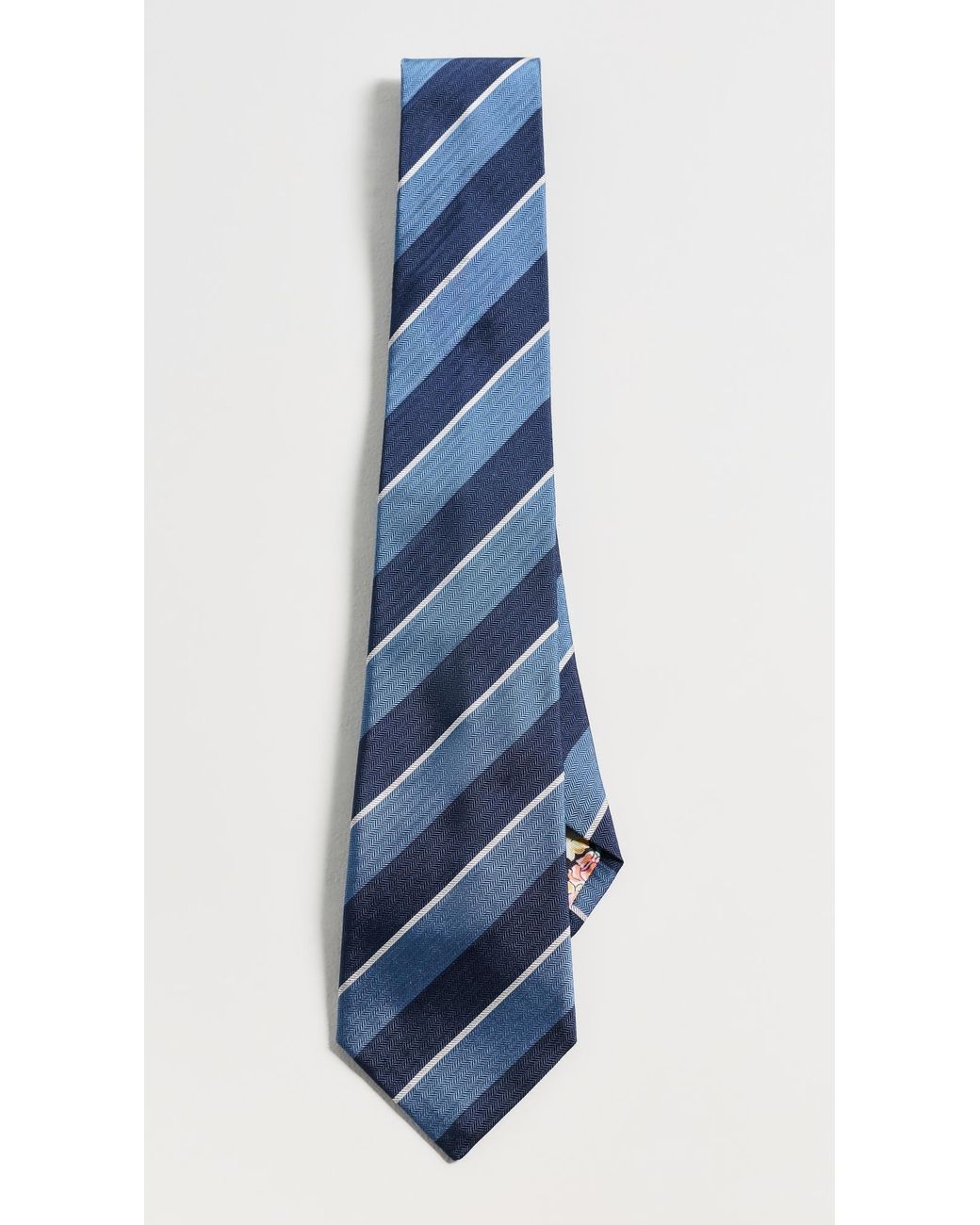 Paul Smith Blue Block Stripe Tie for men
