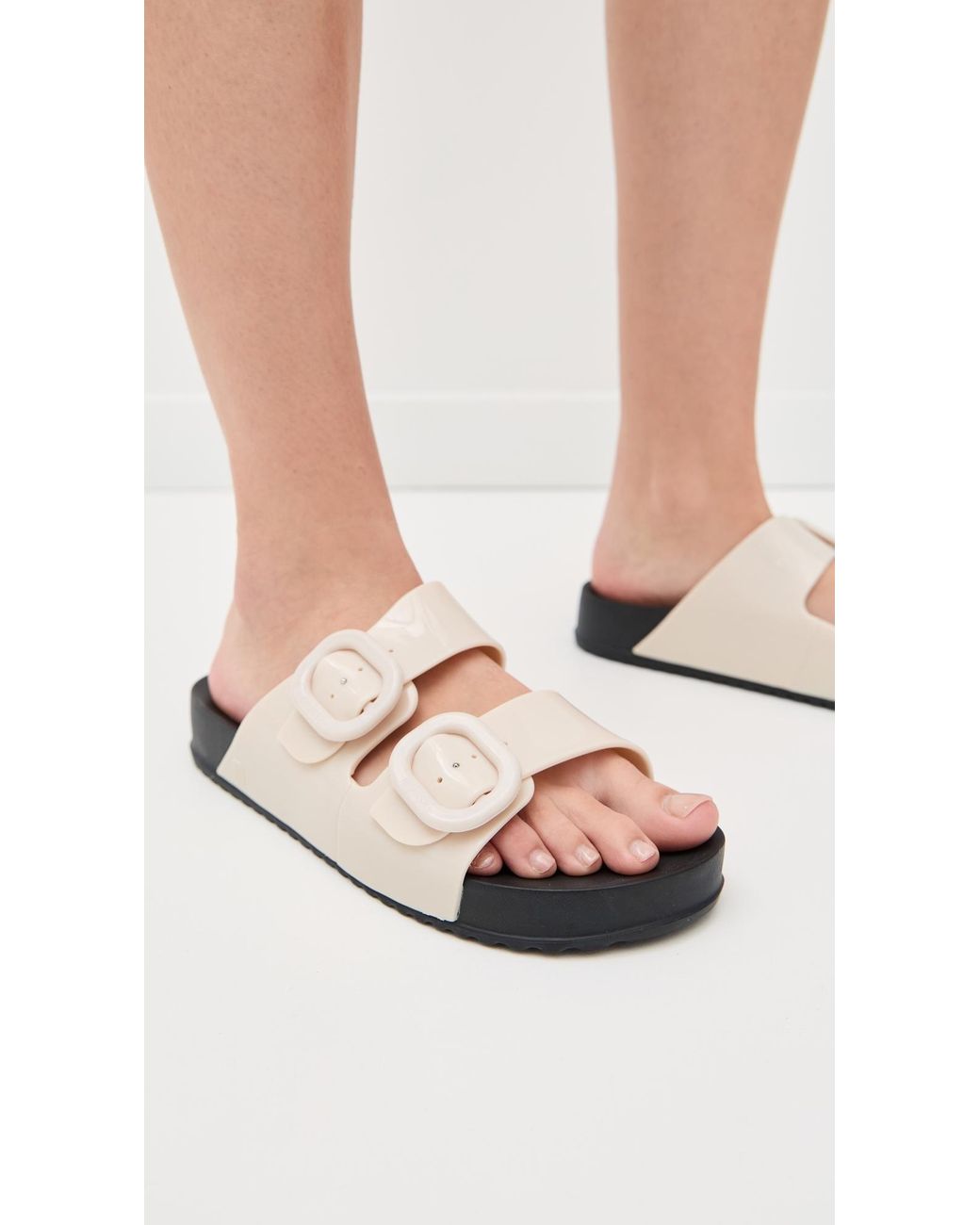 Melissa Black Cozy Jelly Slides
