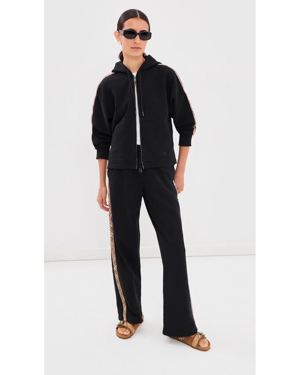 Burberry Black Harper Zip Up Jacket