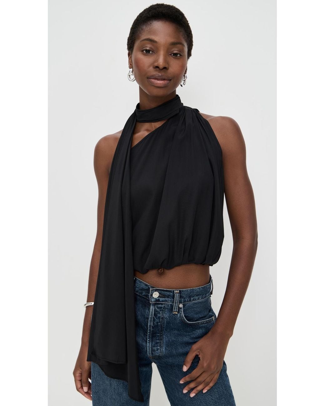 A.L.C. Black A. L.C. Celeste Top