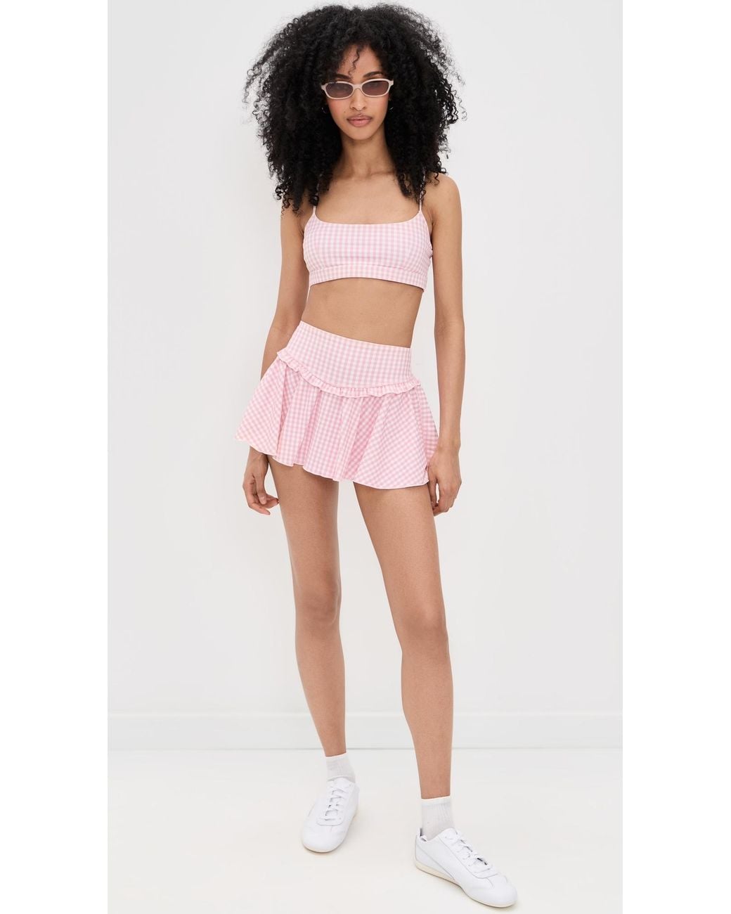 LoveShackFancy Pink Cadelle Bra