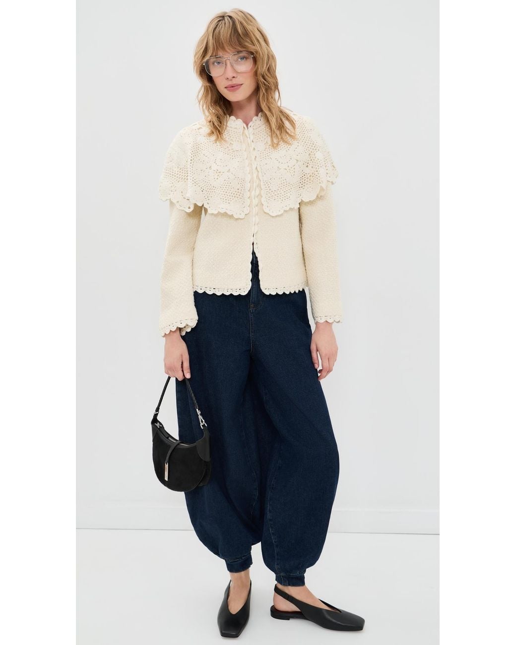 Sea Natural Wright Knit Cape Jacket