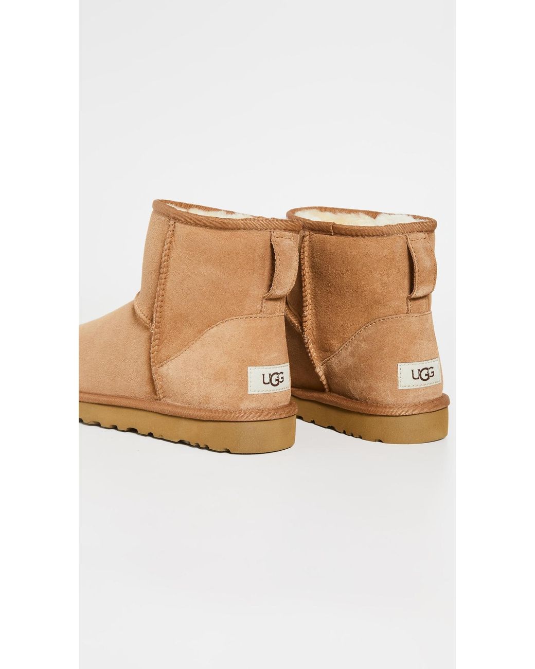 Ugg White Classic Mini Boots for men