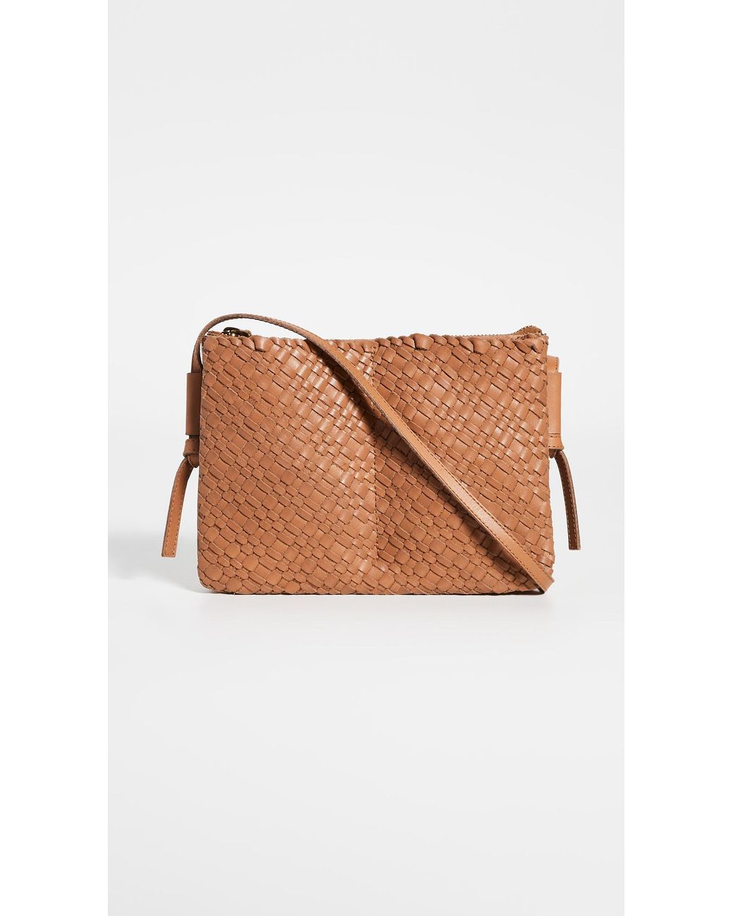 Madewell The Knotted Crossbody Bag In Woven Leather Lyst