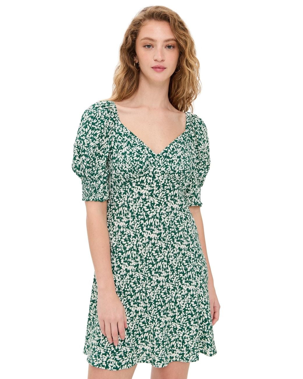 madewell green dress Crepe V Neck Printed Mini in About The Brand Madewell Corbin Cami A-Line Tie