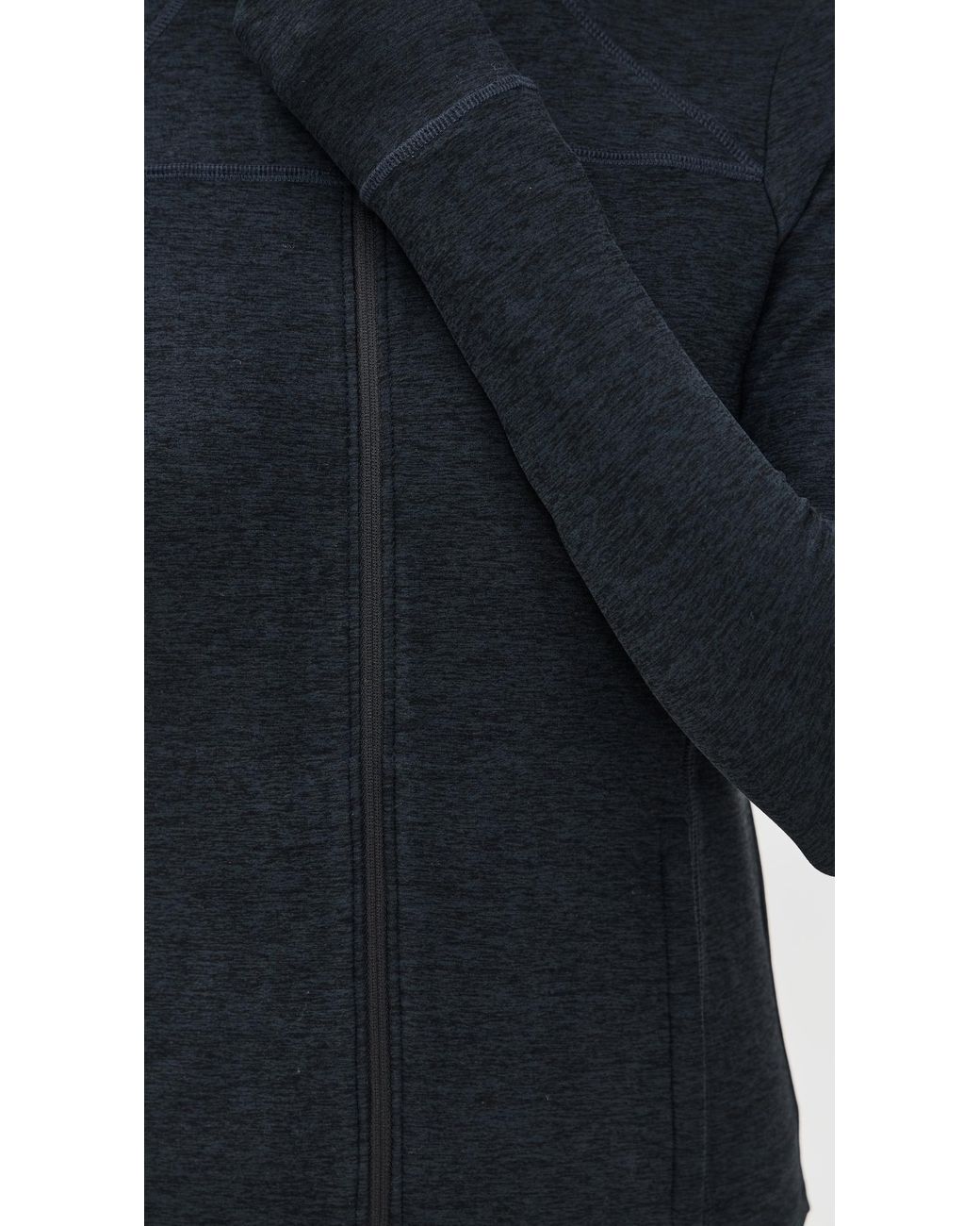 Beyond Yoga Black Spacedye Trails Active Jacket