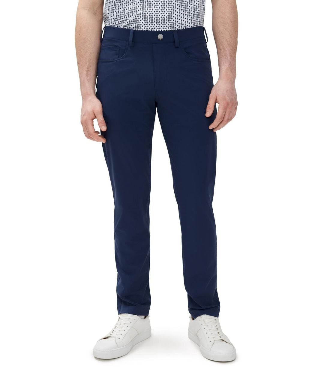 Redvanly Blue Kent Pull On Trousers 32 for men