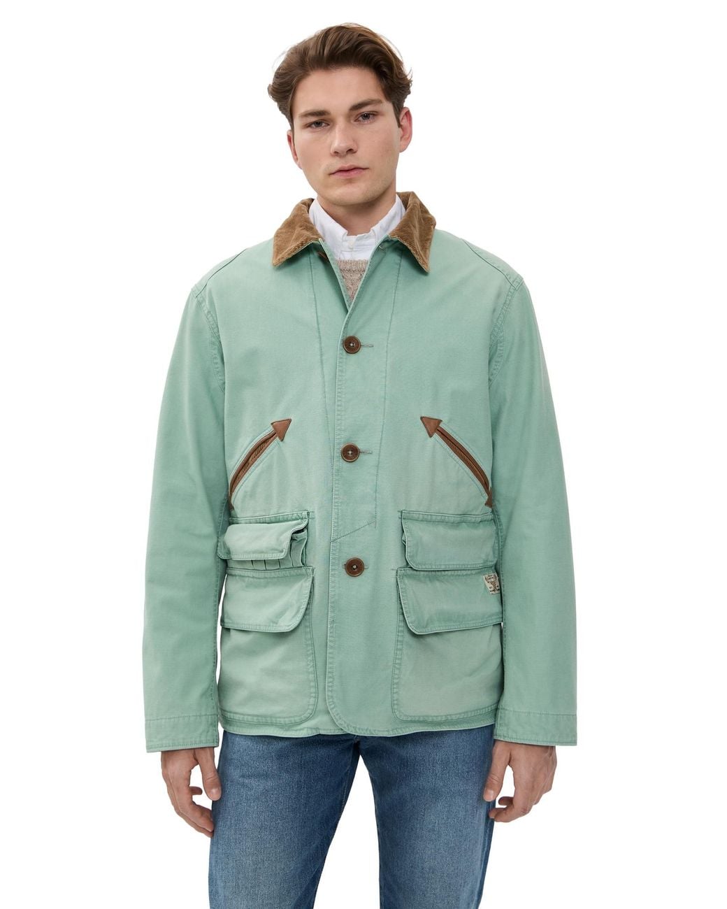 Polo Ralph Lauren Sportsman Cotton Canvas Outdoor Jacket in Green