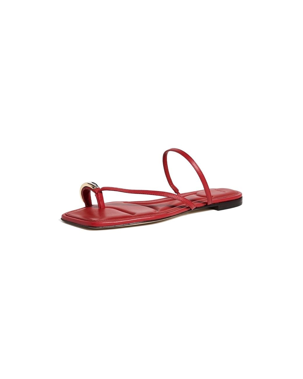 Vince Red Polli Toe Loop Sandals
