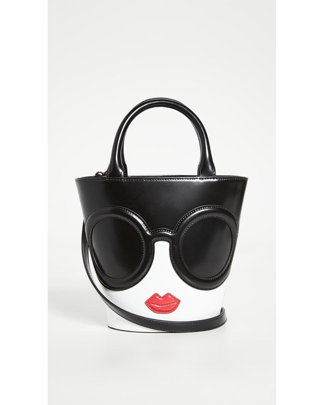 Alice + Olivia Spencer Stace Face Bucket Bag in Black | Lyst