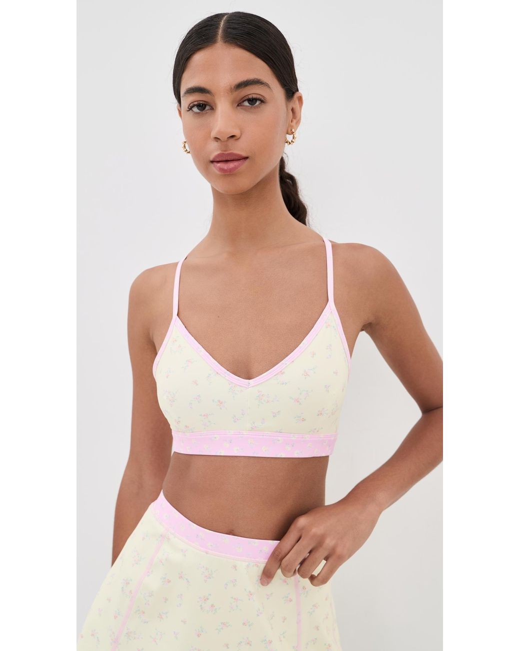 LoveShackFancy Red Jolanda Bra