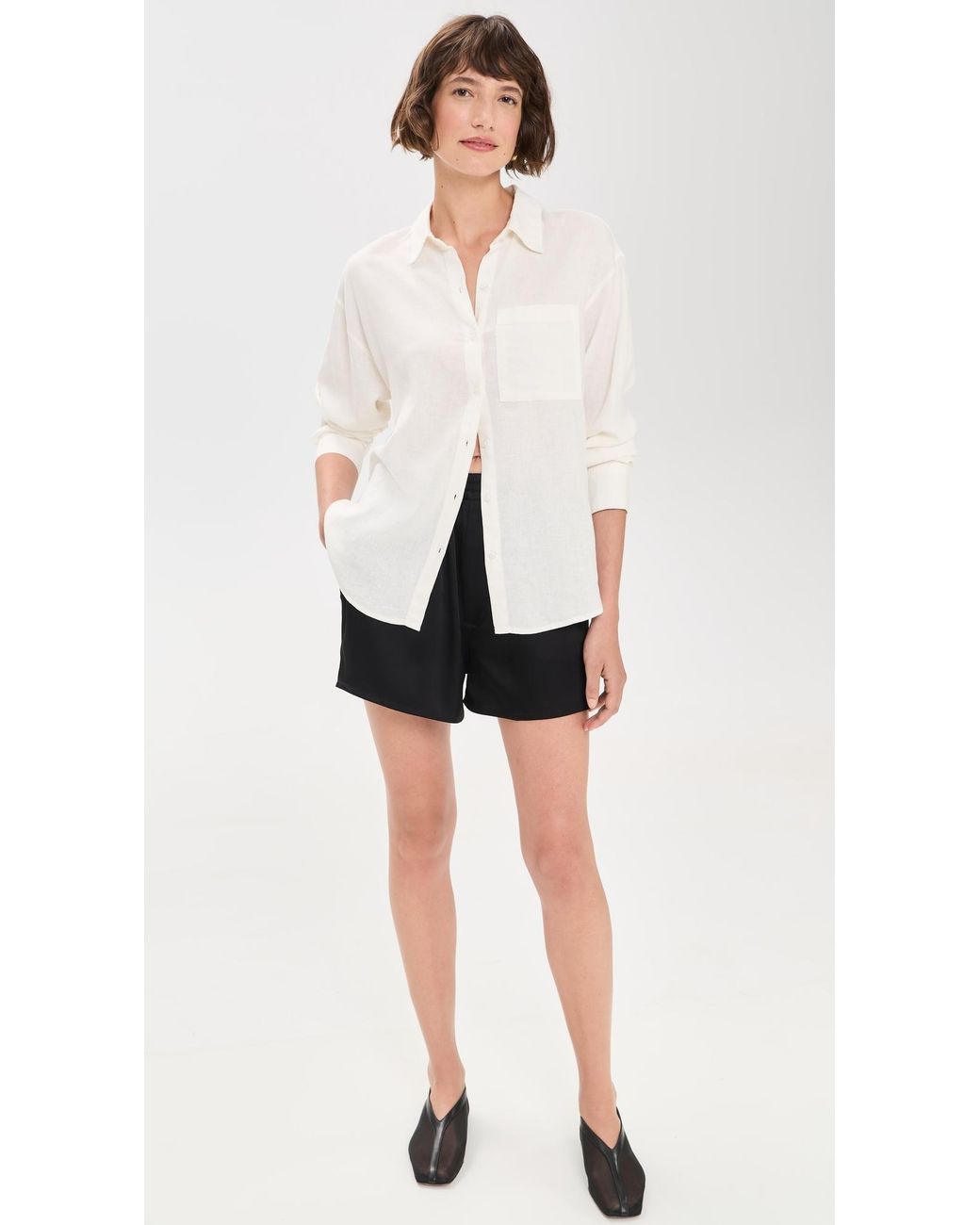Z Supply White Perfect Button Down Shirt