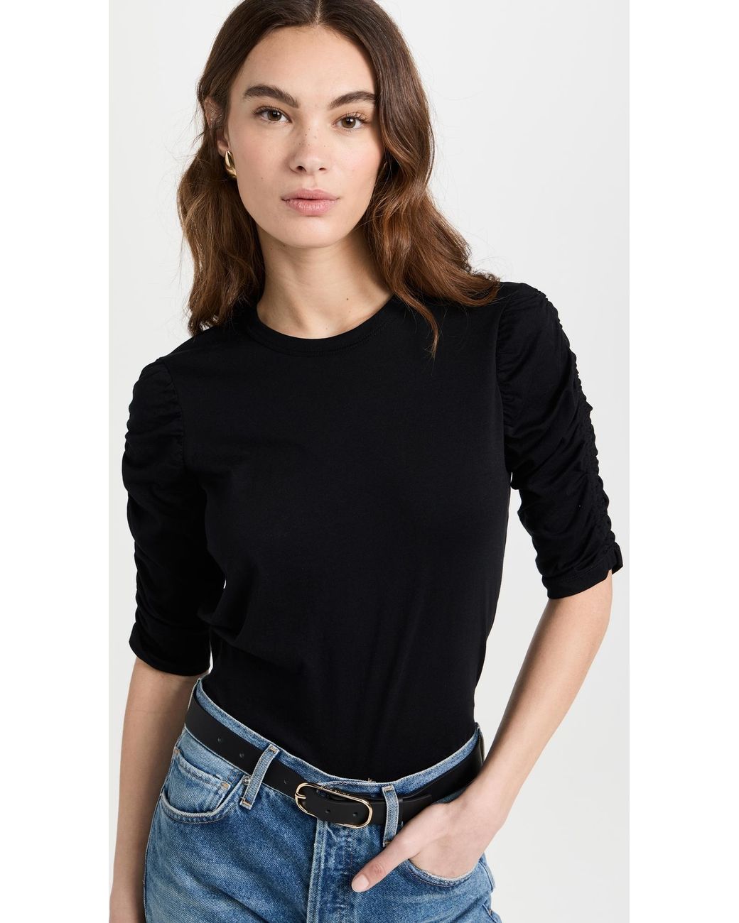 Veronica Beard White Waldorf Tee