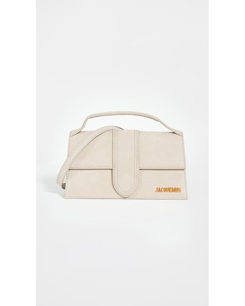 Jacquemus Leather Le Grand Bambino Bag in Dark Beige (Natural) Lyst Canada