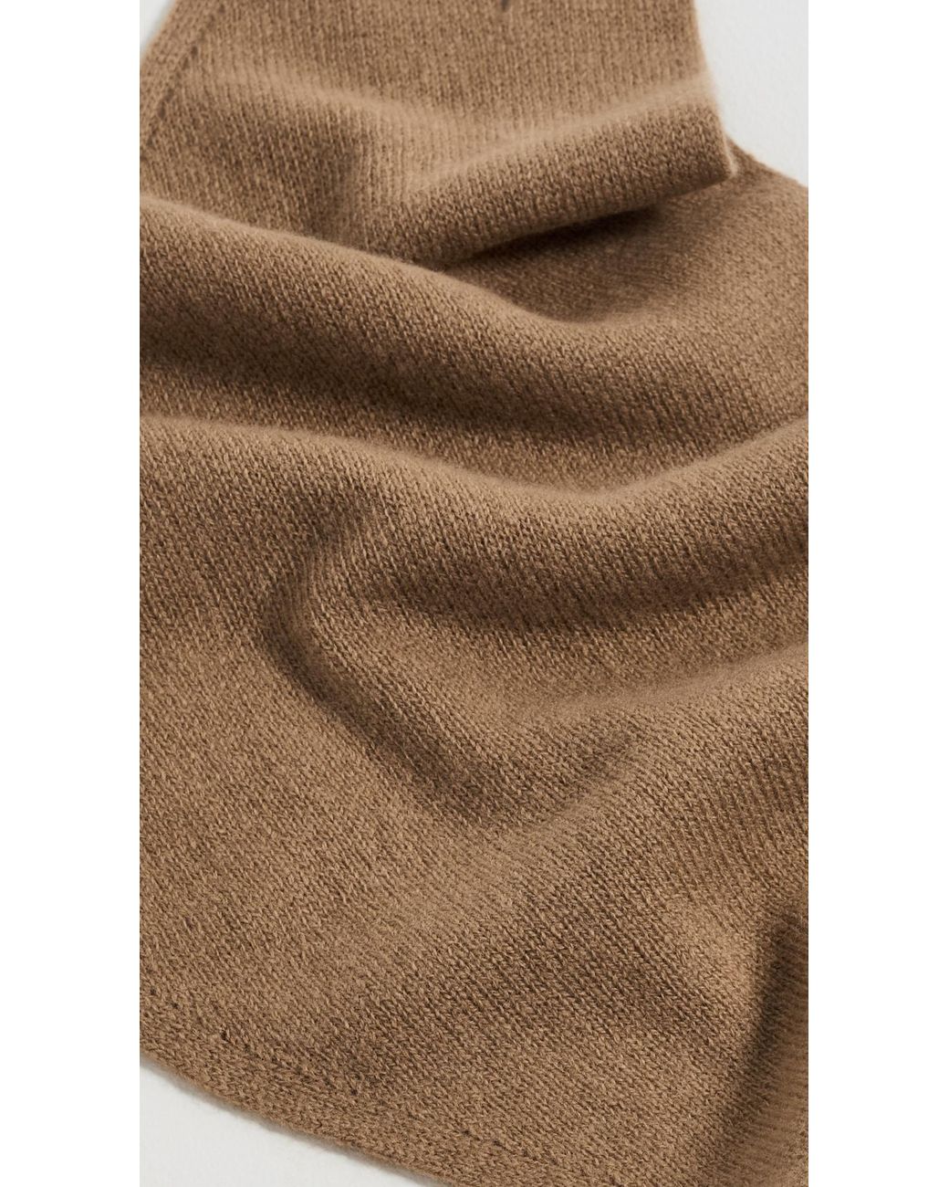 Hat Attack Natural Triangle Wool Knit Scarf