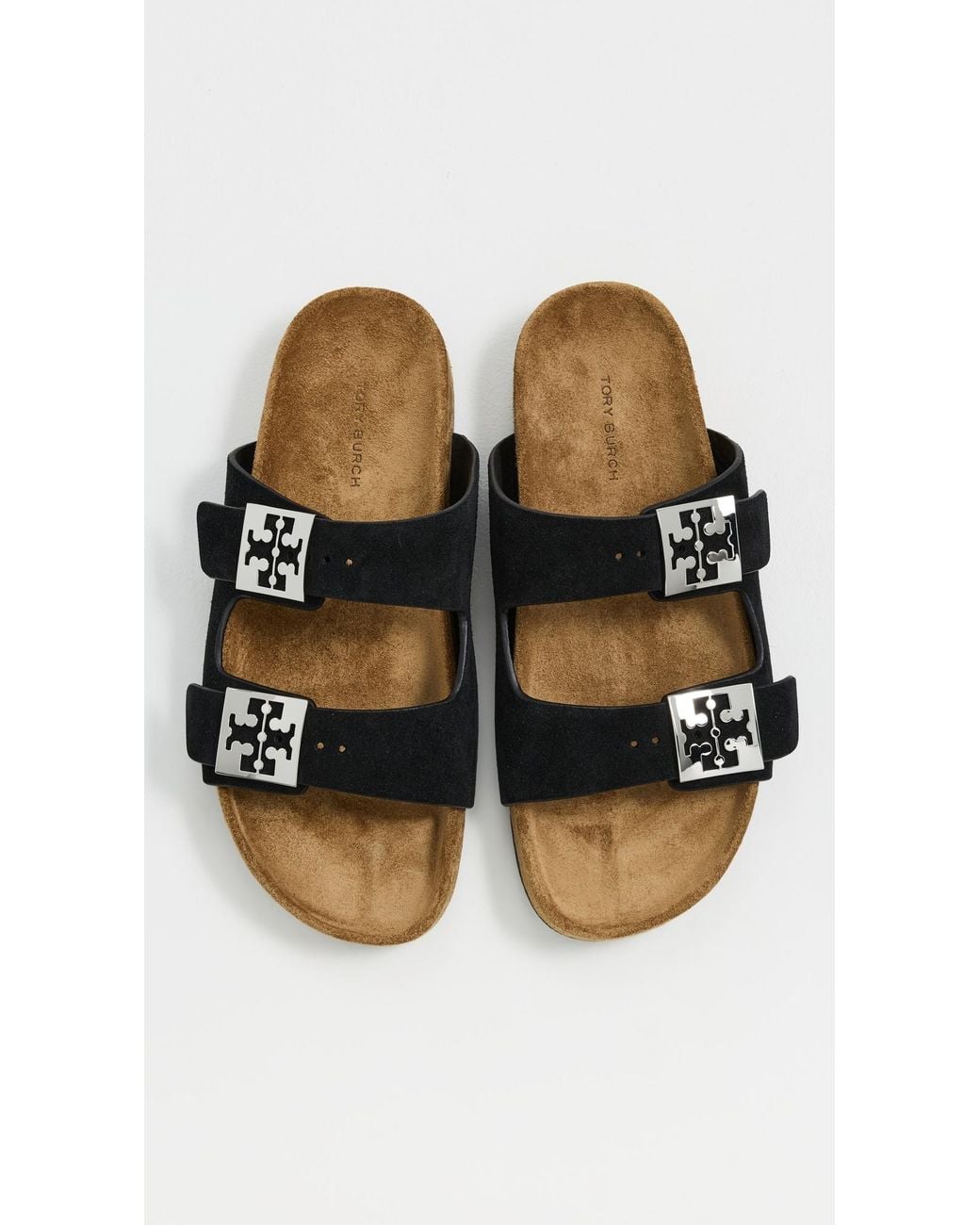 Tory Burch Black Mellow Slides